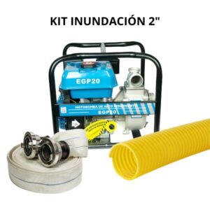 KIT Manguera Plana, Manguera Espiralada, Motobomba a Gasolina de Alta Presión Marca HYLUX Modelo EGP20